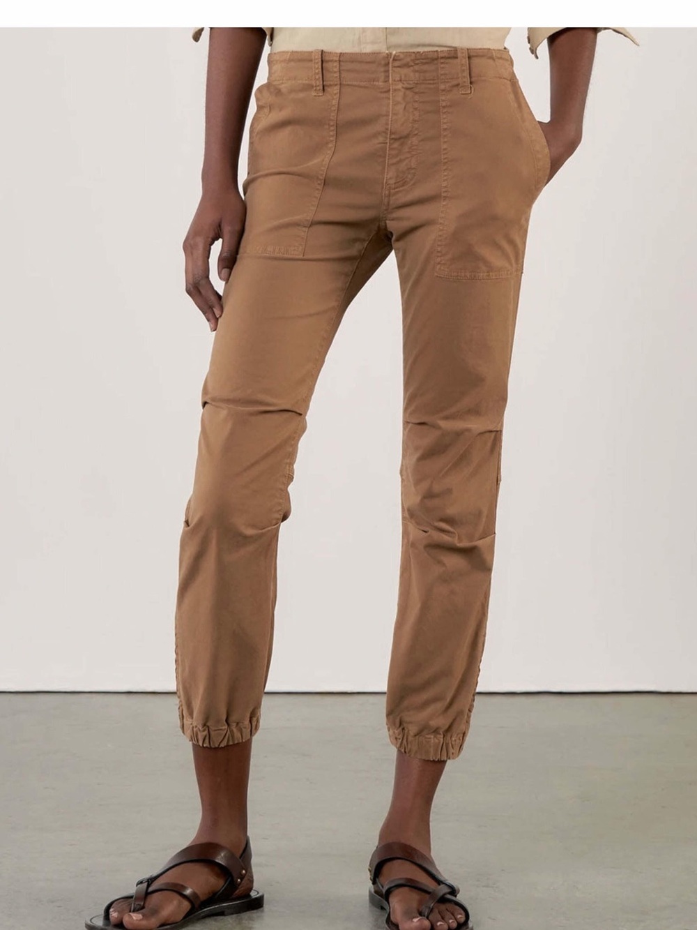 Nili Lotan Fawn Cropped Military Pant NWT
